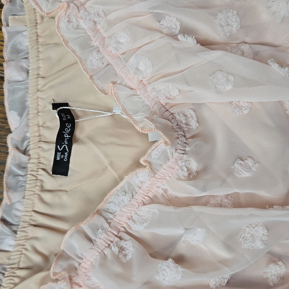 Simple Blush Ruffle High Waist Romper. - Picture 4 of 6